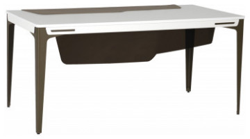 lestonplus etajerli ahşap yönetici masası 230cm