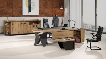 livorno metal ayaklı modern yönetici takımı