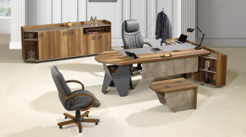 livorno metal ayaklı modern yönetici takımı