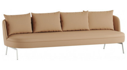 lotera metal ayaklı dörtlü kanepe