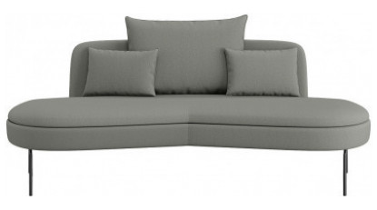 lotera minderli oval tasarım ikili kanepe