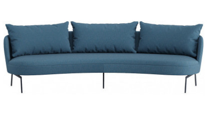 lotera oval dekoratif üçlü kanepe