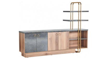 marcelin metal raf detaylı dolap