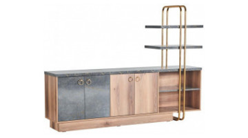 marcelin metal raf detaylı dolap
