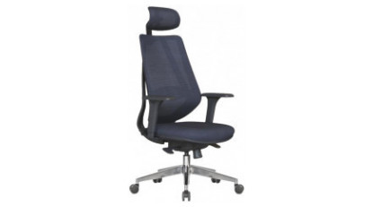 maxy alüminyum ayak siyah gövdeli senkron yönetici koltuğu