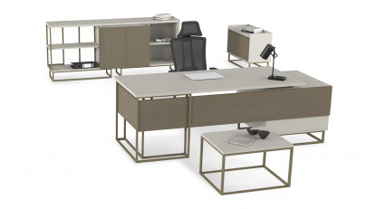 meridian etajerli yönetici takımı 240cm