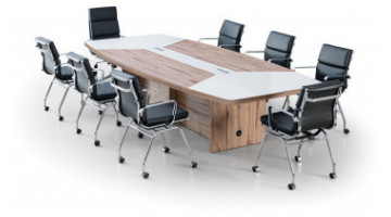 more modern çift tablalı toplantı masası 250cm