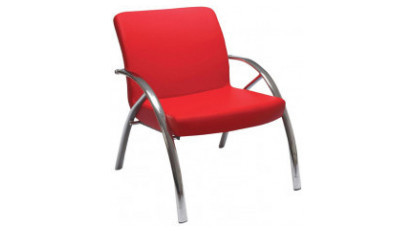 orvenda krom ayaklı tekli bekleme koltuğu