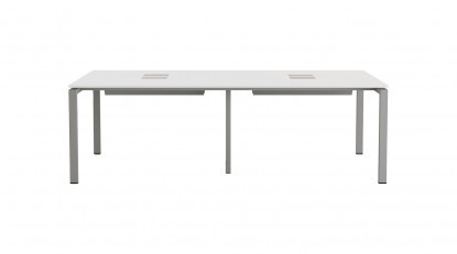 ostiawork modern metal ayaklı dörtlü workstation 240cm