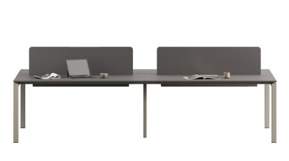 ostiawork modern metal ayaklı dörtlü workstation 280cm