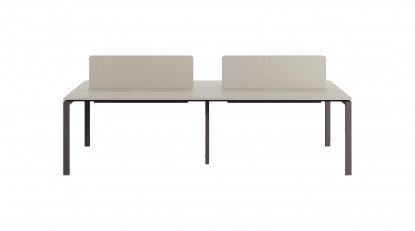 ostiawork modern metal ayaklı dörtlü workstation 320cm