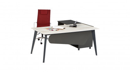 panawel minimalist etajerli personel masası 205cm