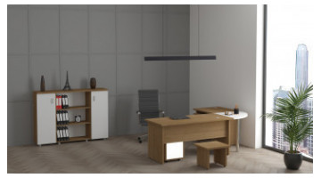 pine köşeli personel takımı 140cm
