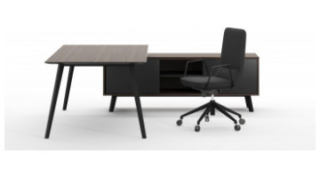 ploi metal ayaklı modern yönetici masası 225cm