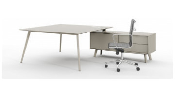 ploi metal ayaklı modern yönetici masası 245cm