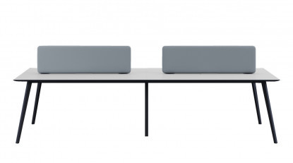 ploiwork metal ayaklı dörtlü çalışma masası 280cm