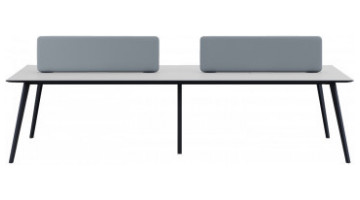 ploiwork metal ayaklı dörtlü çalışma masası 280cm