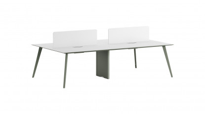 ploiwork metal ayaklı dörtlü çalışma masası 320cm