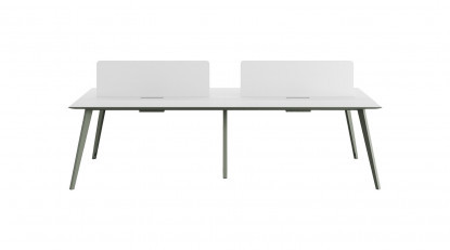 ploiwork metal ayaklı dörtlü çalışma masası 320cm