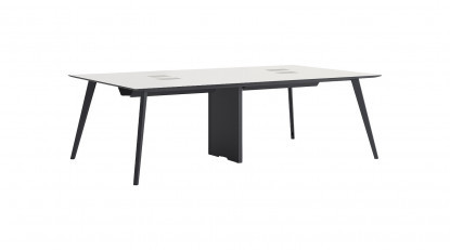 ploiwork metal ayaklı dörtlü çalışma masası 320cm