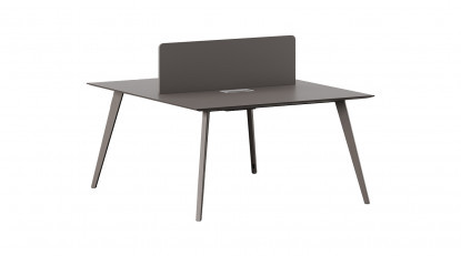 ploiwork metal ayaklı ikili workstation 180cm
