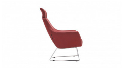 ponix başlıklı metal ayaklı modern berjer