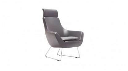 ponix başlıklı metal ayaklı modern berjer