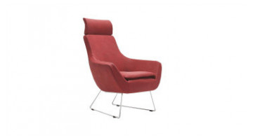 ponix başlıklı metal ayaklı modern berjer