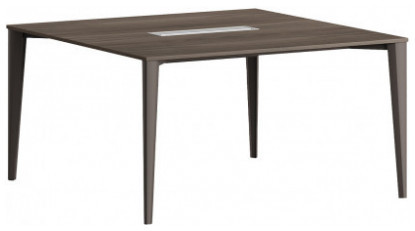 power modern ahşap kare toplantı masası 140cm