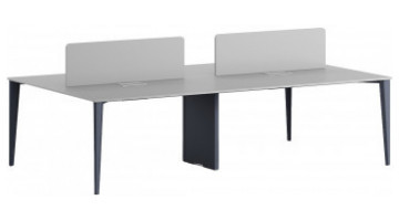 powerwork metal dört ayaklı dörtlü workstation 240cm