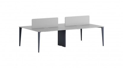 powerwork metal dört ayaklı dörtlü workstation 360cm