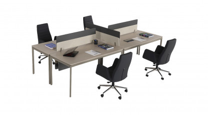 prexawork modern dörtlü çalışma grubu 320cm