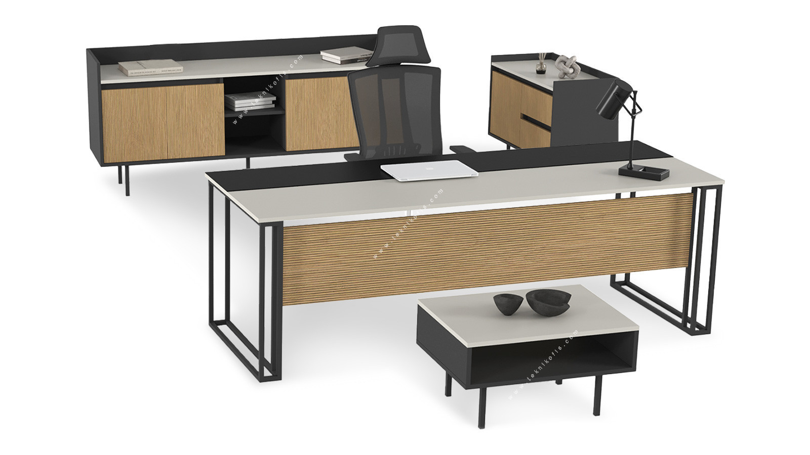 raden metal ayaklı yönetici takımı 200cm