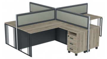reggywork dörtlü dekoratif çalışma grubu 365cm