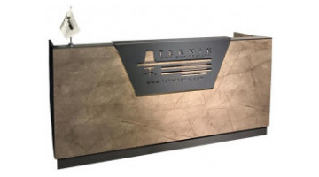 river logo tasarımlı banko 140cm