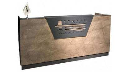 river logo tasarımlı banko 220cm