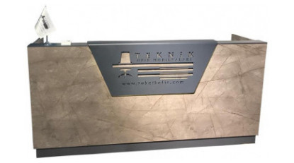 river logo tasarımlı banko 220cm