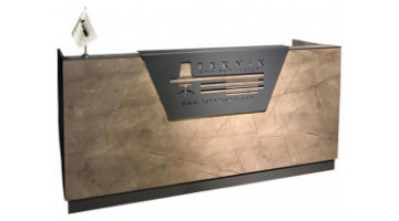 river logo tasarımlı banko 220cm