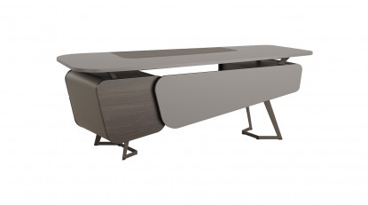 rubble metal ayaklı modern yönetici masası