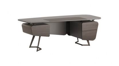 rubble metal ayaklı modern yönetici masası