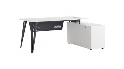 sable etajerli ofis masası