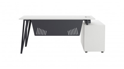 sable etajerli ofis masası