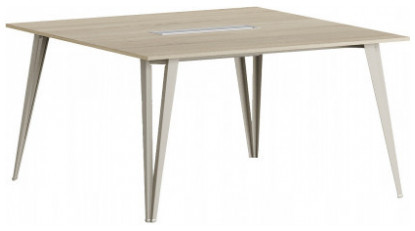 sable şık metal ayaklı toplantı masası 140cm