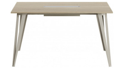 sable şık metal ayaklı toplantı masası 140cm