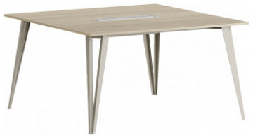 sable şık metal ayaklı toplantı masası 140cm