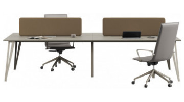 sablework metal ayaklı dörtlü çalışma grubu 320cm