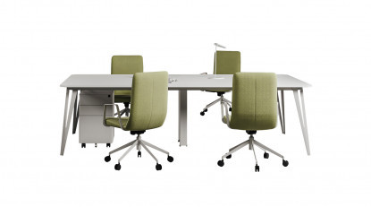 sablework metal ayaklı workstation 180cm
