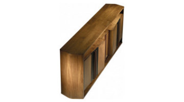 scraper ahşap modern makam konsolu