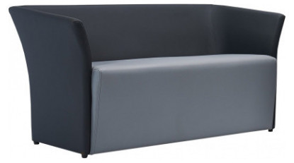 skarner deri döşemeli modern ikili kanepe