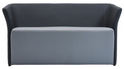 skarner deri döşemeli modern ikili kanepe